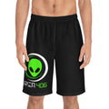 Board Shorts — Area 406 Black & Green Logo (Black Shorts)