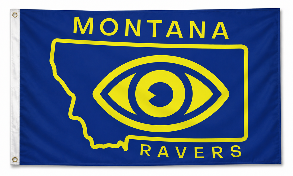 Montana Ravers Flag - OG Design