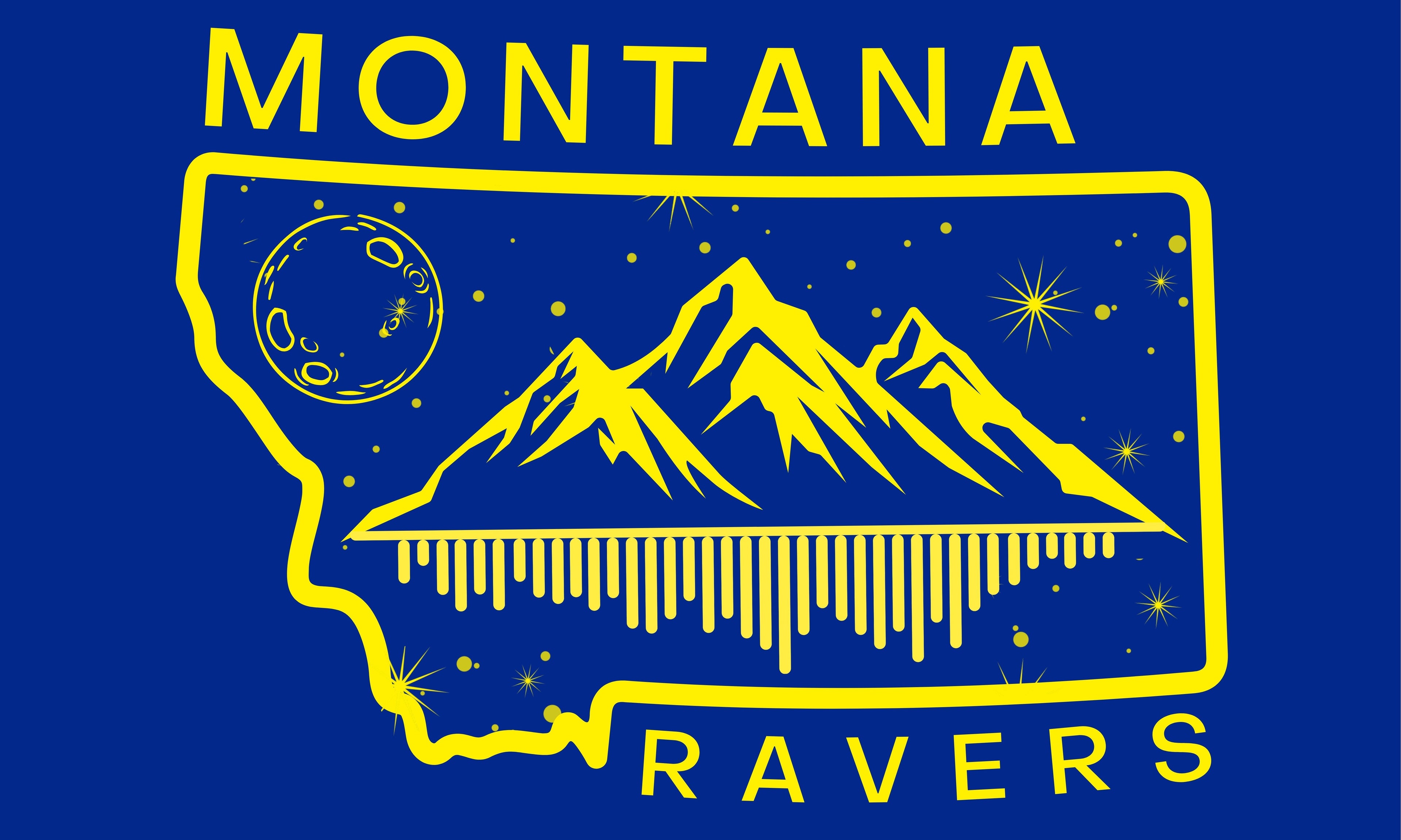 Montana Ravers Flag - New Era Design